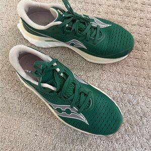 Saucony Green and White Athletic Shoes